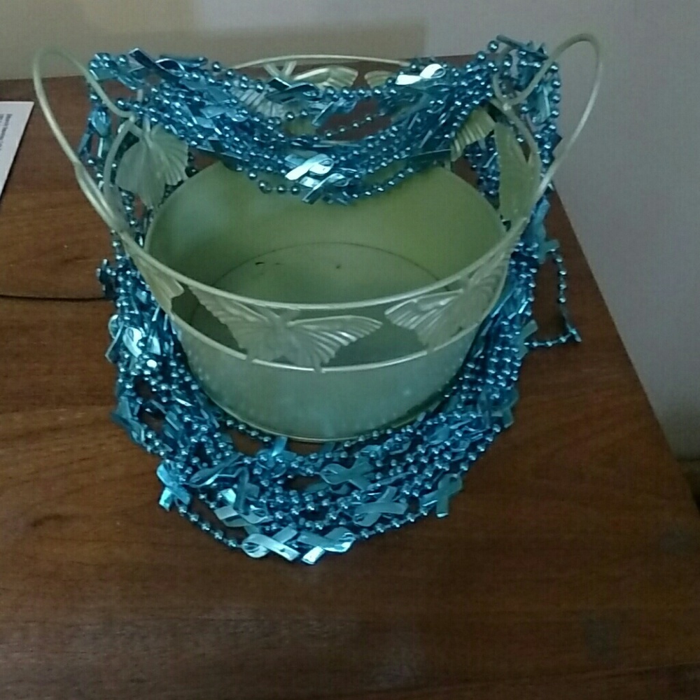 Teal ribbon necklace 🌸🌸